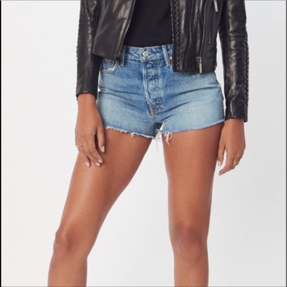 GRLFRND Girlfriend Cindy High-Rise Denim Shorts Size 25 - Picture 13 of 15